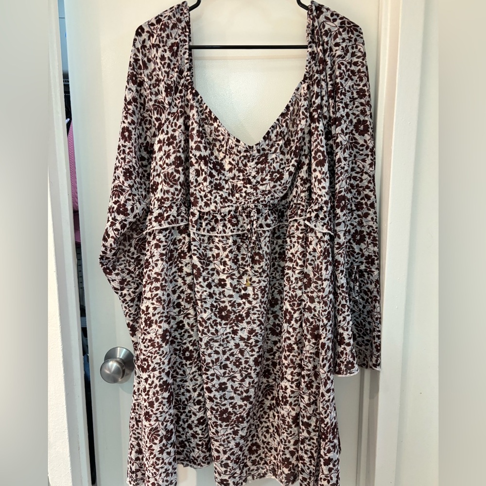 American Eagle Print Mini Dress with sleeves NWT XXL